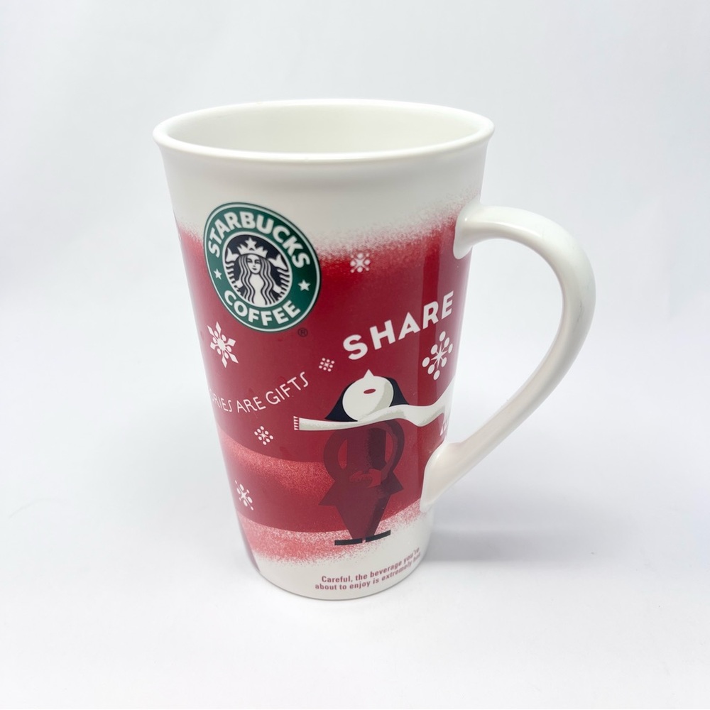 Starbucks Festive 2010 Holiday Mug New Bone China Christmas Collectible